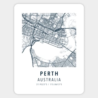 perth simple map Sticker